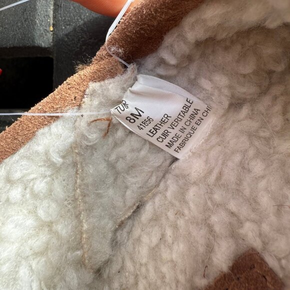 Foamtreads Brown Leather Suede Women’s Slippers Size 8 – Floral design, Plush Li - Picture 7 of 7